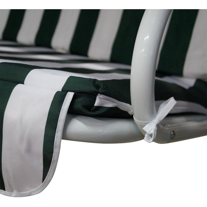 Гойдалка для відпочинку DEGAMO Hollywood Florida 3-місна, кольорова, надміцне виконання (Білий/Зелений)