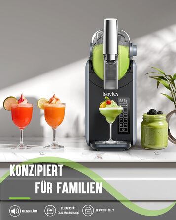 Машина для смузі без льоду, 2L, самоочищення, 5 програм, смузі, маргарита, фраппе, молочний коктейль (S1.2)