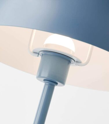 LED настільна лампа Mokebo® 'Leuchtturm' – бездротова, диммерна, з USB-C, ретро, металева, тепле світло, тауп (сіро-бежевий)
