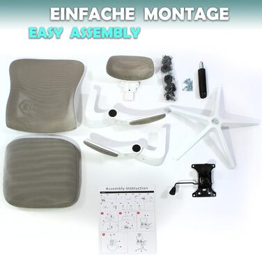 Офісний крісло Sesto Senso Ergo з підтримкою попереку та регульованими підлокітниками. Крісло для керівника з регульованою підголівником (світло-сірий)