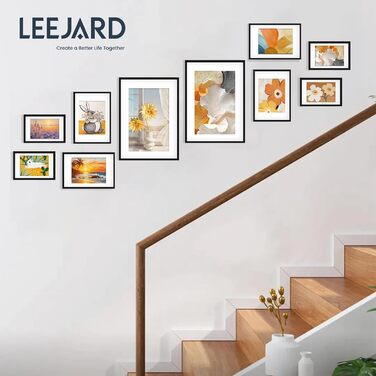 Набір фоторамок 5er Bilderrahmen DIN A4 з плексигласом для фото та портретів: рамка для встановлення та підвішування