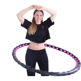 Хула-хуп для дорослих діаметром 110 см для дорослих-масажний наконечник з магнітом-обруч для схуднення з бульбашками вагою 1,7 кг-Фітнес-обруч для схуднення