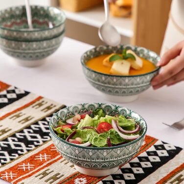 Набір посуду Vancasso MANDALA 48 предметів: сервіз для 12 осіб, ручна робота, богемський стиль