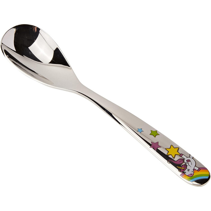 Дитячий набір столових приборів WMF Einhorn (4 шт.), нержавіюча сталь, для дітей 3-9 років, Cromargan, придатний для миття в посудомийній машині