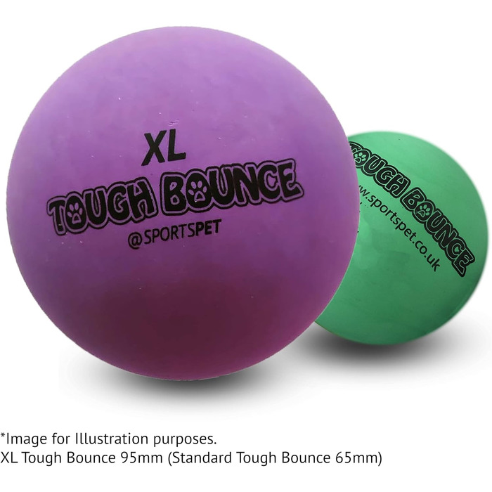 М'ячі для собак SPORTSPET Tough Bounce, міцні, довговічні, 65 мм, 4 шт. и