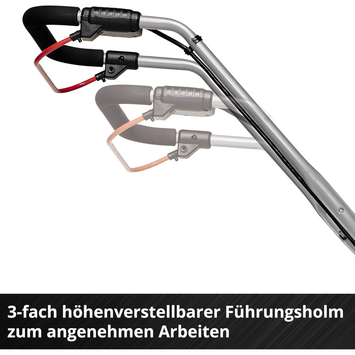 Акумуляторний газонокосарка Einhell GE-CM 36/33 Li Kit Power X-Change (36 В, ширина косіння 33 см, до 250 м², кошик 30 л, висота стрижки 25-65 мм, 2 x 2.5 Ah акумулятори + 2 зарядні пристрої)