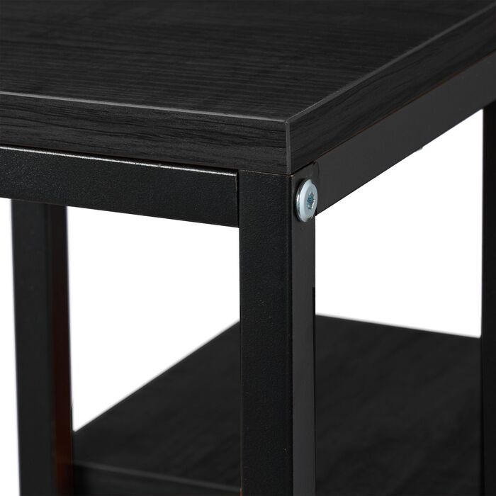 Підставка для квітів Relaxdays з 4 полицями (чорного кольору)