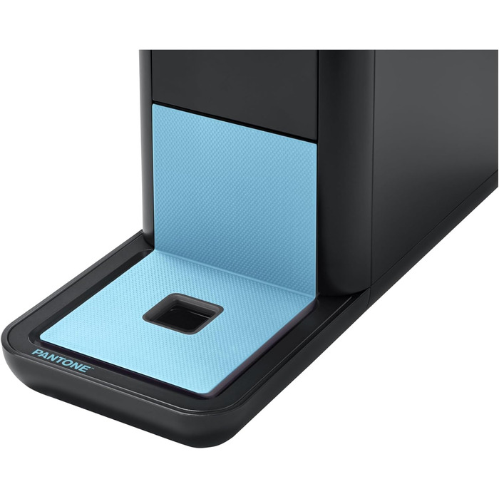 Кавомашина Tchibo Qbo ICONIC Pantone™ Premium з 16 капсулами для еспресо, кави та кави Grande, компактний інноваційний дизайн, колір Sky Blue + 16 капсул