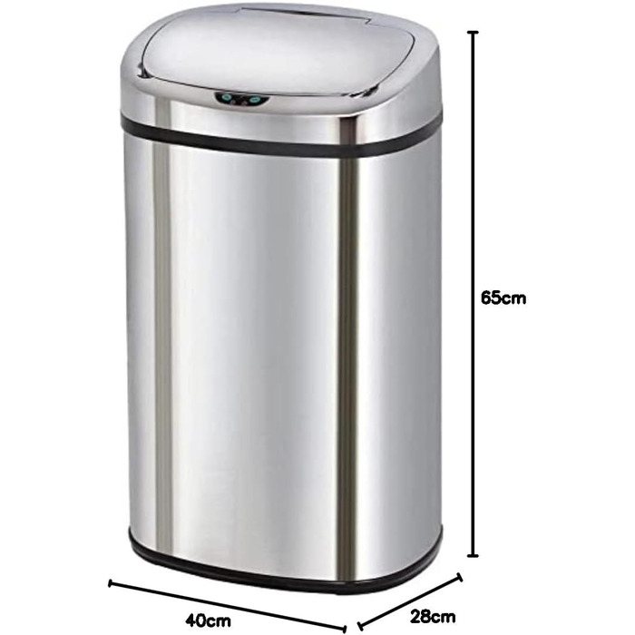 Автоматичний відро для сміття Kitchen Move Majestic, 58 л, нержавіюча сталь, сріблястий колір