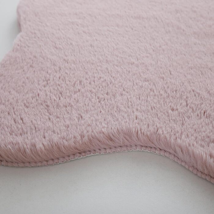 Дитячий килим Хутряний дизайн Маленький килимок зі штучного хутра - Волохатий пухнастий килимок для дівчинки та хлопчика Надзвичайно м'який килимок, який можна прати - Килимок для дитячої кімнати (60x90 см, рожевий)