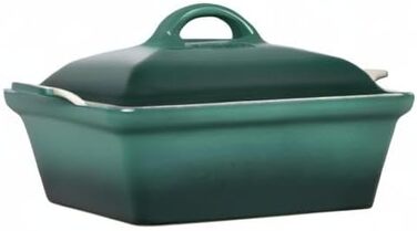 Каструля Le Creuset Heritage з кришкою, квадратна, 22.9 см, біла (Артишок)