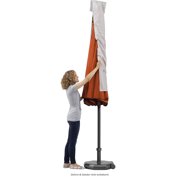 Захисний чохол Schneider для парасольки до 300 см Ø, 821-00, сріблясто-сірий, 177 x 26/34 см, 0.3 кг