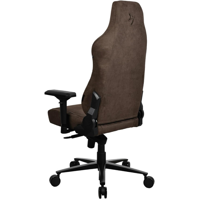 Ігровий та офісний крісло Arozzi Torretta Premium з SoftFabric™, 3D підлокітники, висока спинка, регульована решітка, 2 подушки (Коричневий)