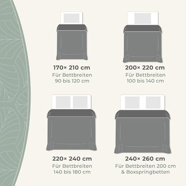 Преміум ковдра-плед Grafensteyn 200x220 см – м'яка, безшовна стежка, дизайн листя, велюрова тканина – для ліжка та дивану (антрацитовий)