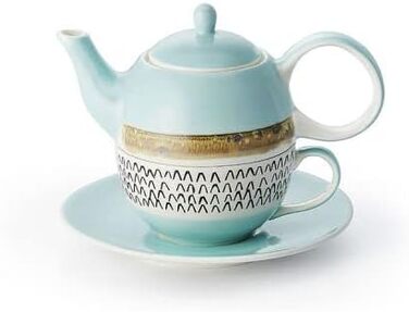 Чай для одного набору Loorea - з кераміки, 4 шт. Глечик 0,4 л, Чашка 0,2 л