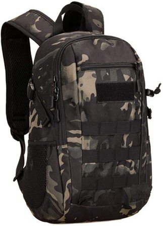 Міні-рюкзак HUNTVP 12L/ 15L / 20L, тактичний похідний рюкзак, шкільна сумка Molle, водонепроникний рюкзак, шкільний рюкзак військового зразка, Студентська сумка, спортивна сумка, сумка для ноутбука для чоловіків і жінок, сумка для занять спортом на відкри