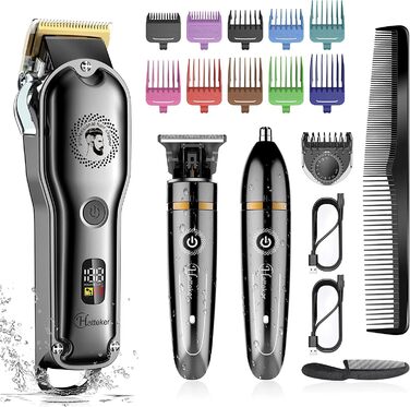 Тример для бороди Hatteker Hair Clipper Чоловічий Т-подібний тример з головкою Точний тример IPX7 водонепроникний