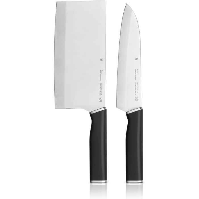 Набір ножів WMF Kineo з блоком, 6 предметів, Made in Germany, бамбуковий блок, Performance Cut, сталь Kineo, ножиці, набір ножів Asia 2 шт.