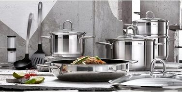 Набір каструль Silit Diamant Topfset Induktion 4-teilний: нержавіюча сталь, склокришка, індукційне дно
