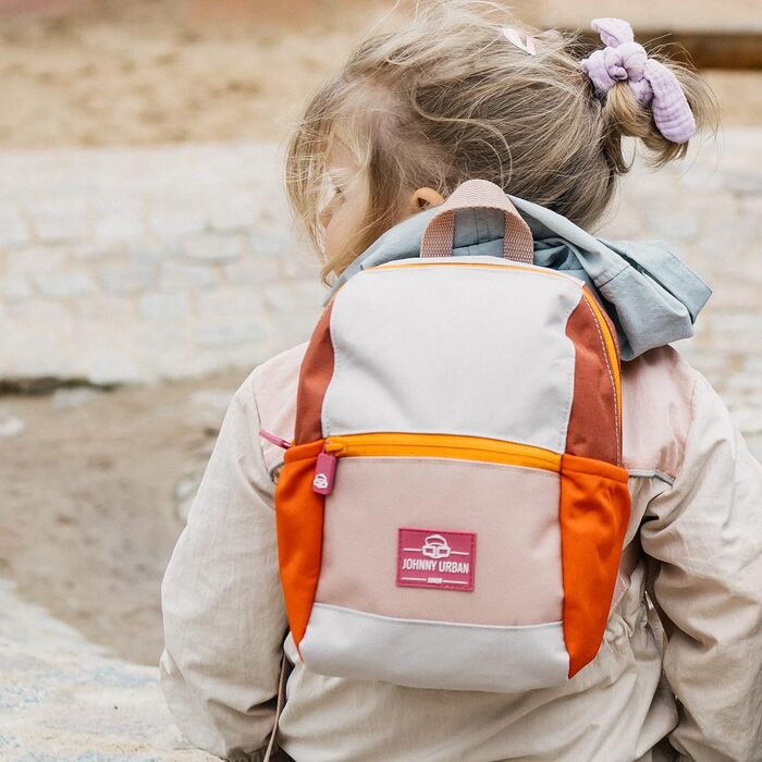 Рюкзак Johnny Urban Kids Boys & Girls - Junior Leo - Дитячий рюкзак з переробленого матеріалу - Для дітей від 1 до 3 років - 4 л - Водовідштовхувальний Рожевий / Червоний