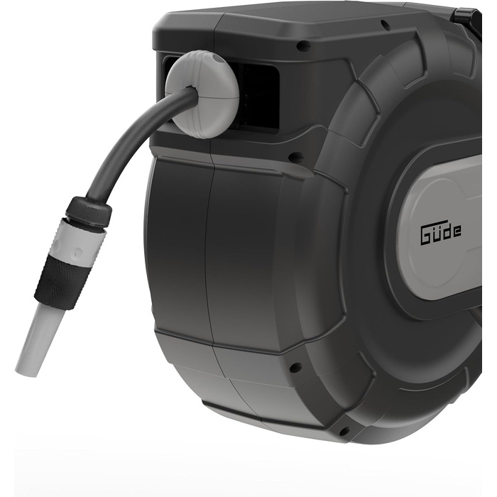 Güde Автоматичний шланг для поливу 20 м з кріпленням на стіну, поворотний 180°, з автоматичним змотуванням