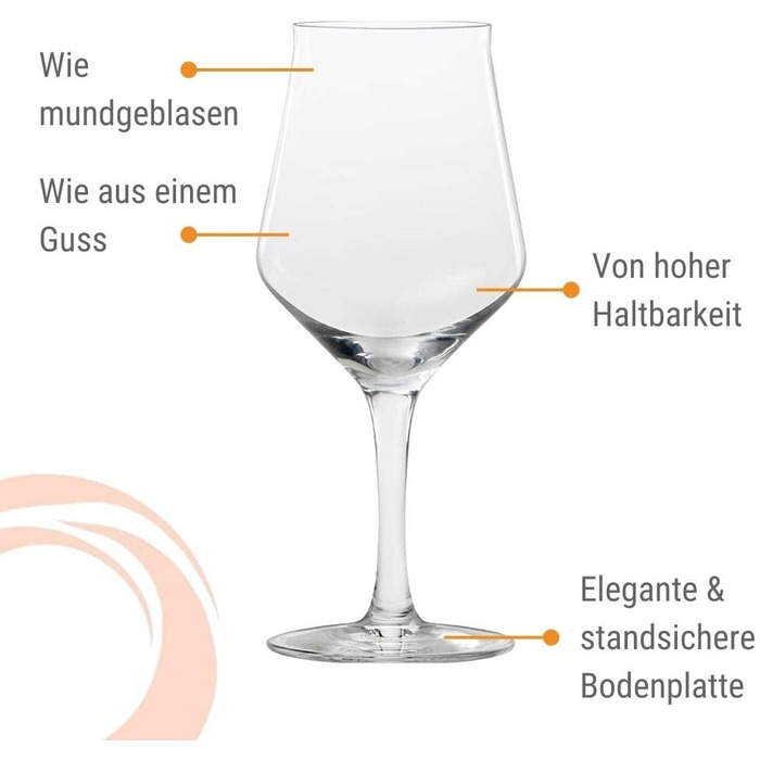 Келихи для крафтового пива Stlzle Lausitz 430 мл, набір з 6 шт. , посудомийна машина та ударостійка, кришталеве скло