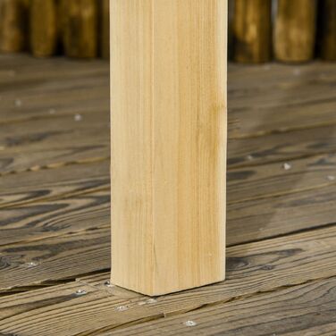 Садовий гойдалка з перголі на 2 особи, регульована висота, міцна дерев'яна рама, розміри 2,21 x 1,40 x 1,96 м