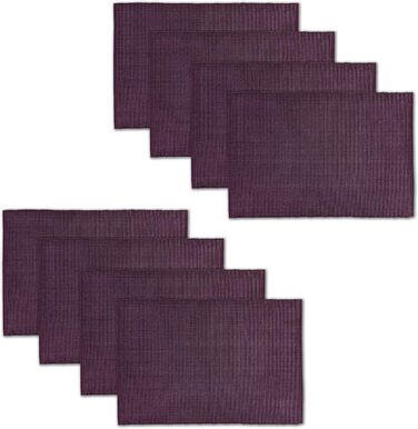 Текстильні серветки на стіл AVKA Studio, 8 шт., 33 x 48 см, 100% бавовна, для щоденного використання, осінь, товста тканина, можна прати, фіолетовий колір