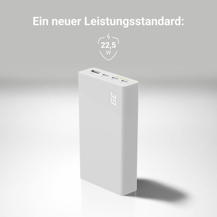 МАг 22,5 Вт PD USB C White, швидка зарядка QC 3.0 для iPhone, Galaxy, iPad, 20000