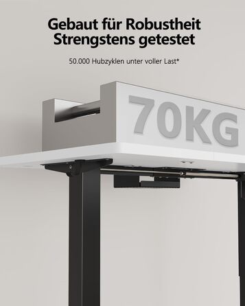 Регульований стіл Flamaker: електричний, з пам'яттю, для офісу, 180x80 см, коричневий