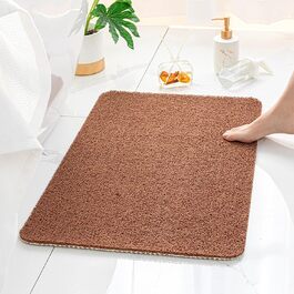 Нековзний килимок для душу Penubuy, нековзний килимок 40 * 60 см з пористою структурою, міцний і простий у догляді ( (коричневий)