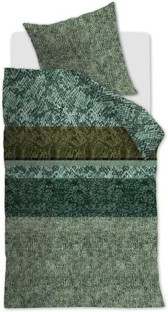 Комплект постільної білизни з бавовни Beddinghouse колір шкіри зелений, розмір 135x200см80x80