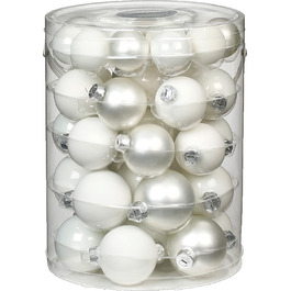 Скляні ялинкові кулі 4,5,6 см Just White-Mix (білий) набір / / Різдвяні кулі ялинкові прикраси ялинкові кулі ялинкові прикраси, 44