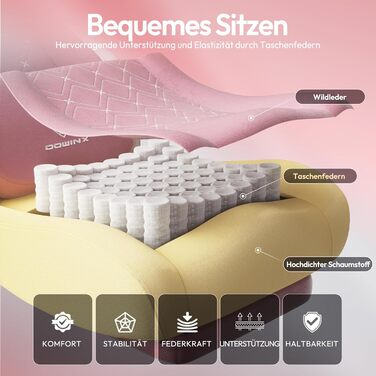 Ігровий крісло Dowinx з масажем, ергономічне, з підставкою для ніг, рожеве, до 200 кг