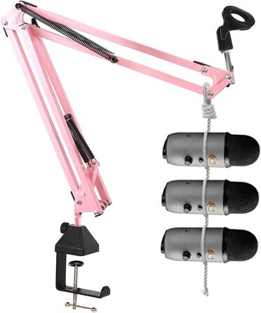 Стійка для мікрофона з кріпленням-ножицями, амортизатор, тримач для Blue Yeti, Snowball та інших мікрофонів