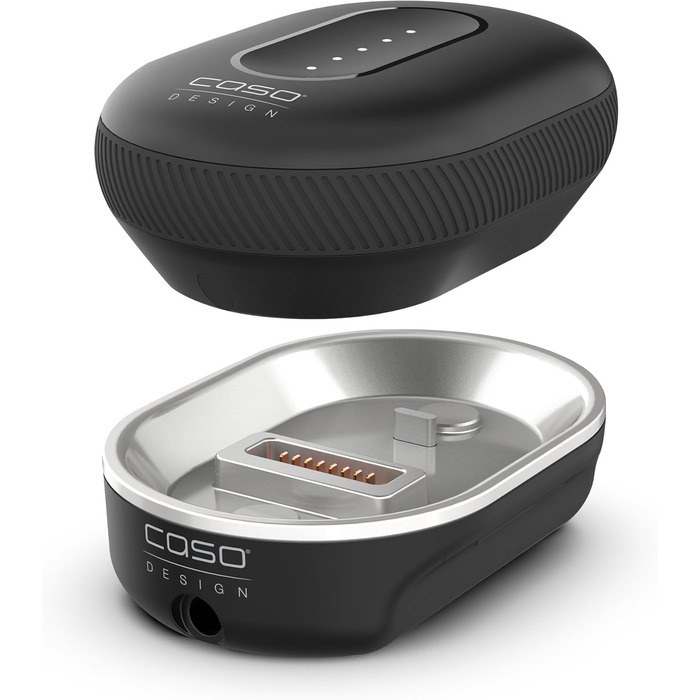 CASO Click & Mix - Бездротовий міксер, акумуляторний, для тіста, збивання, соусів, 8 швидкостей (600-1200 об/хв), станція зарядки + акумулятор