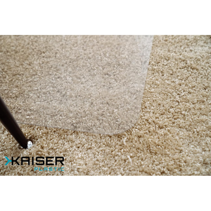 Килимок для підлоги Kaiser Plastic з полікарбонату, Made in Germany, для килимового покриття, прозорий, класичний (75 x 120 см)