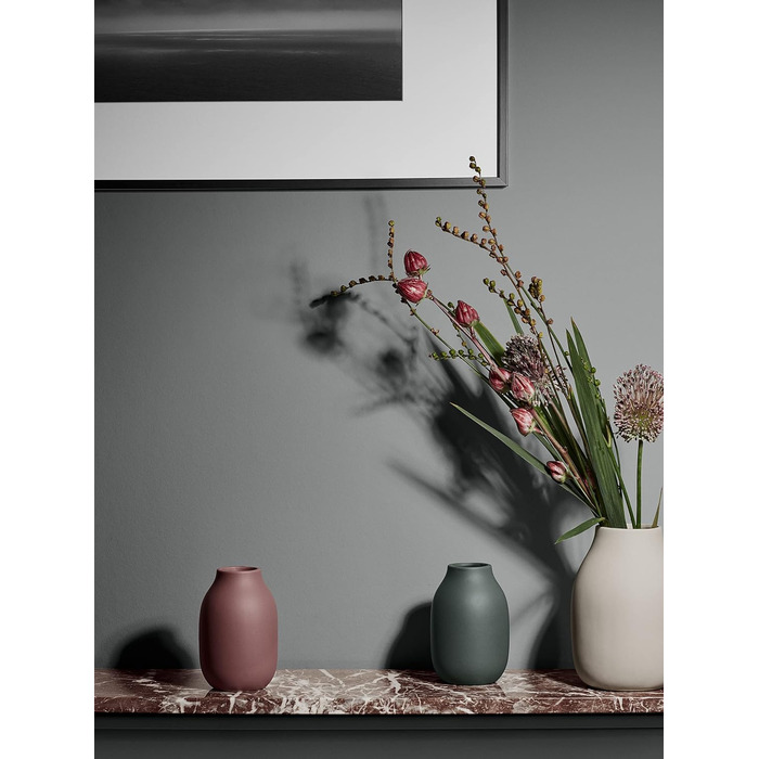 Ваза COORA Steingut ручної роботи, декоративна настільна ваза, 20x14x14 см