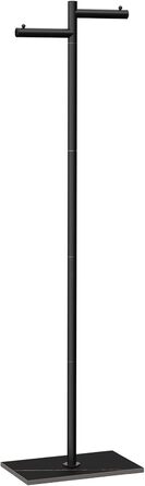 Підлоговий вішак для одягу Metall, 175 см, білий. Підходить для курток, шапок, сумок. Стабільна база, розмір 39x26x175 см.