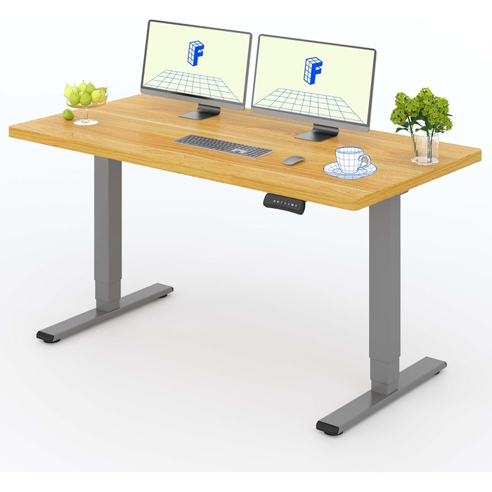 Регульований за висотою стіл FLEXISPOT 160x80 см, електричний, білий, 160 кг, 3-х секційний телескоп