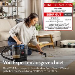 Портативний мийник для килимів Bissell SpotClean C5: для дому, авто, човнів та диванів