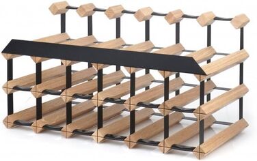 Стильна вітрина для вина RAXI™ Premium на 18 пляшок (дуб, 2 плятки)