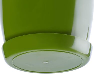 Набір горщиків для квітів KADAX (3 шт.) – зелений, 20/23 см | Пластикові горщики для дому, підвіконня, кімнатні рослини та трави