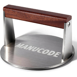 Пресс для смаження бургера з нержавіючої сталі, 17 см, 1000 г, Burger Smasher, Fleischbeschwerer для стейків