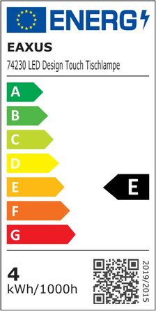 Світлодіодна настільна лампа Eaxus, зміна кольору RGB, затемнення, сенсорний, годинник, календар, температура, мідь