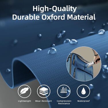 Набір валіз Showkoo Softshell 3 шт., розширювані, легкі, міцні, з обертовими колесами, TSA-замок, 50.8/61/71.1 см, блакитний