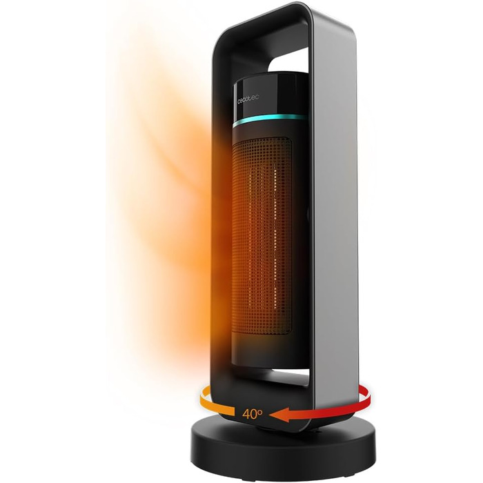 Обігрівач Cecotec ReadyWarm 10050 Top Ceramic Pro: керамічний, 2200 Вт, з осциляцією, 3 режими, світло, безпека