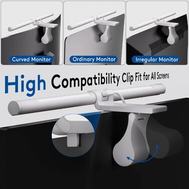 LED лампа для монітора Quntis 40см з підсвічуванням, регульована, захист очей, для офісу та дому