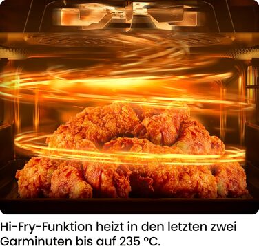 Фритюрниця без олії Chefman 5.7L з Hi-Fry технологією, сенсорне управління, антипригарне покриття, чорна