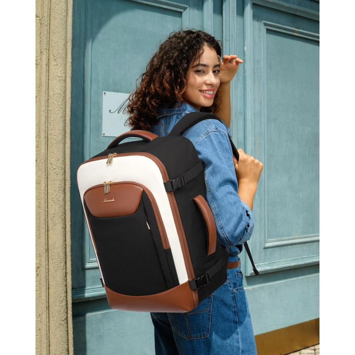 Чорний жіночий рюкзак OVEVOOK для подорожей та бізнесу, 40 л, з відділенням для ноутбука, водонепроникний, XL